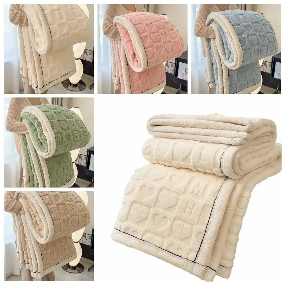Double-Sided Fleece Plush Throw Blanket – Soft & Warm Home Office Fleece Throw Blanket Axl