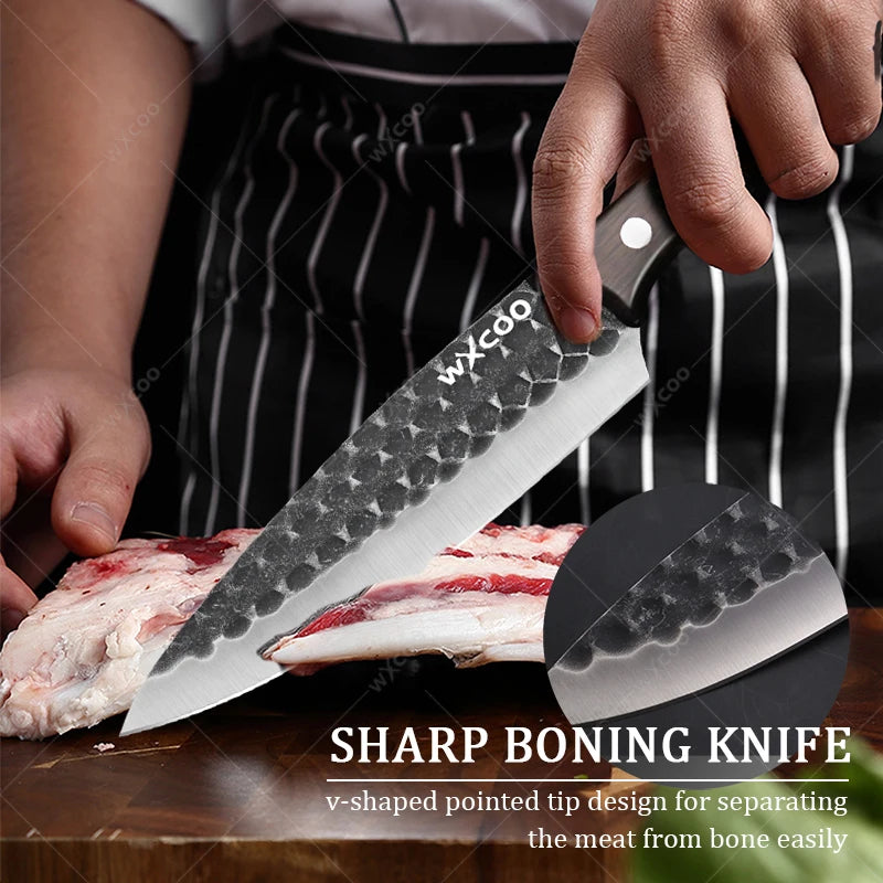 WXCOO Forged Stainless Steel Boning & Cleaver Kitchen Knife Kitchen Knife Axl