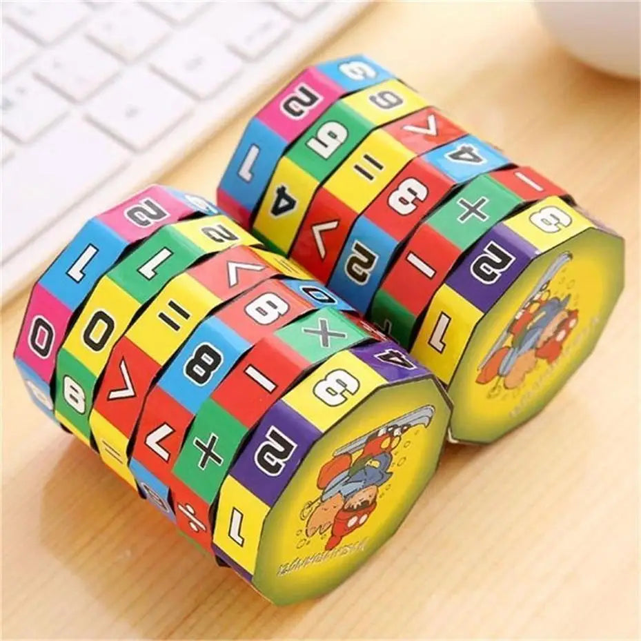 Kids Math Cylinder Puzzle Toy – Arithmetic Learning Game Math Learning Toy Axl