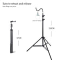 2m Folding Telescoping Tripod Light Stand – Camping & Photo Tripod Light Stand Axl 1pcs