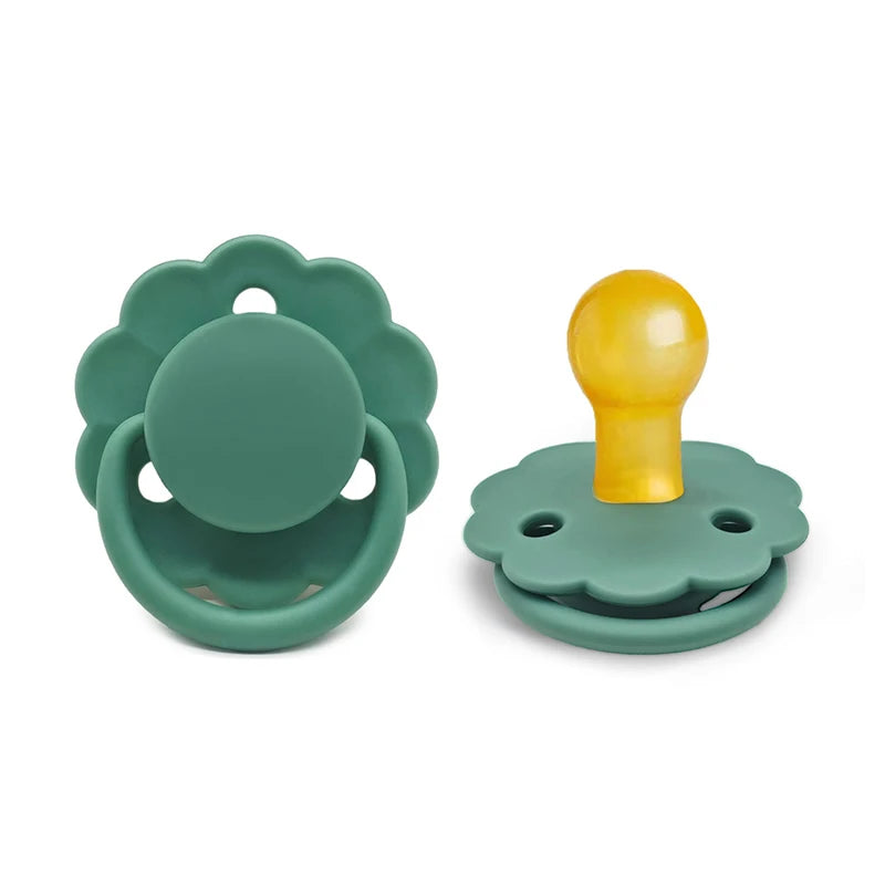 Natural Rubber Round Head Baby Pacifier | Ages 0–36 Months Baby Pacifier Axl Green