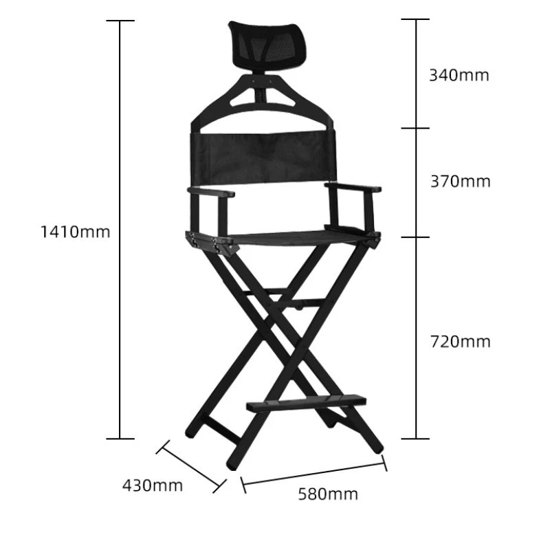 Modern Folding Chair with Handrail – Portable Outdoor & Makeup Stool Folding Chair Axl