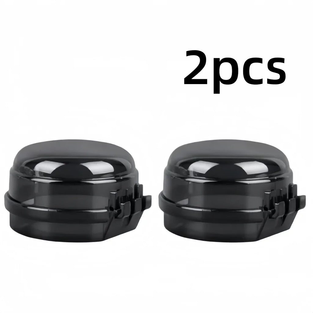 Gas Stove Knob Covers 2pcs – Child Safety Lock Universal Fit Kitchen Safety Cover Axl black-2pcs
