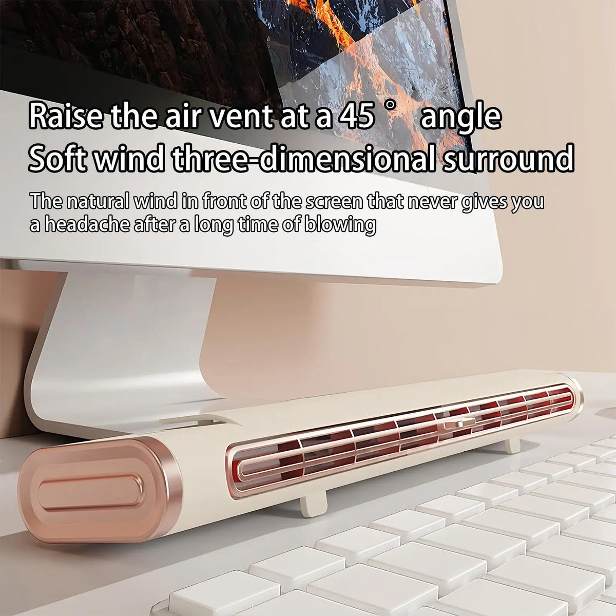 Bladeless USB Rechargeable Portable Fan – Desk, Office & Outdoor Portable Bladeless Fan Axl