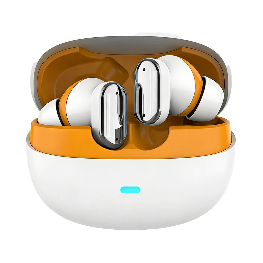 Y600 Bluetooth 5.4 TWS Earbuds – HiFi Sound, Long Battery Life Wireless TWS Earbuds Axl WHITE
