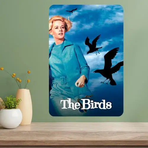 The Birds Classic Movie Metal Poster Sign | Vintage Wall Décor Metal Wall Sign Axl aluminum sign aluminum 14x20cm