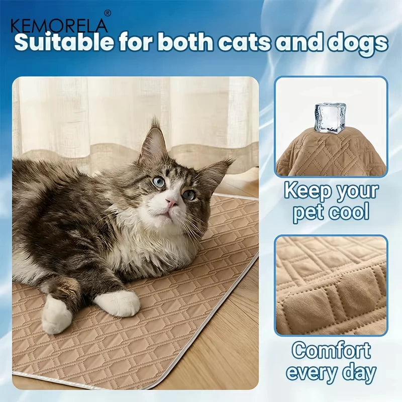 Dog & Cat Cooling Mat – Washable Breathable Pet Bed Pad Pet Cooling Mat Axl
