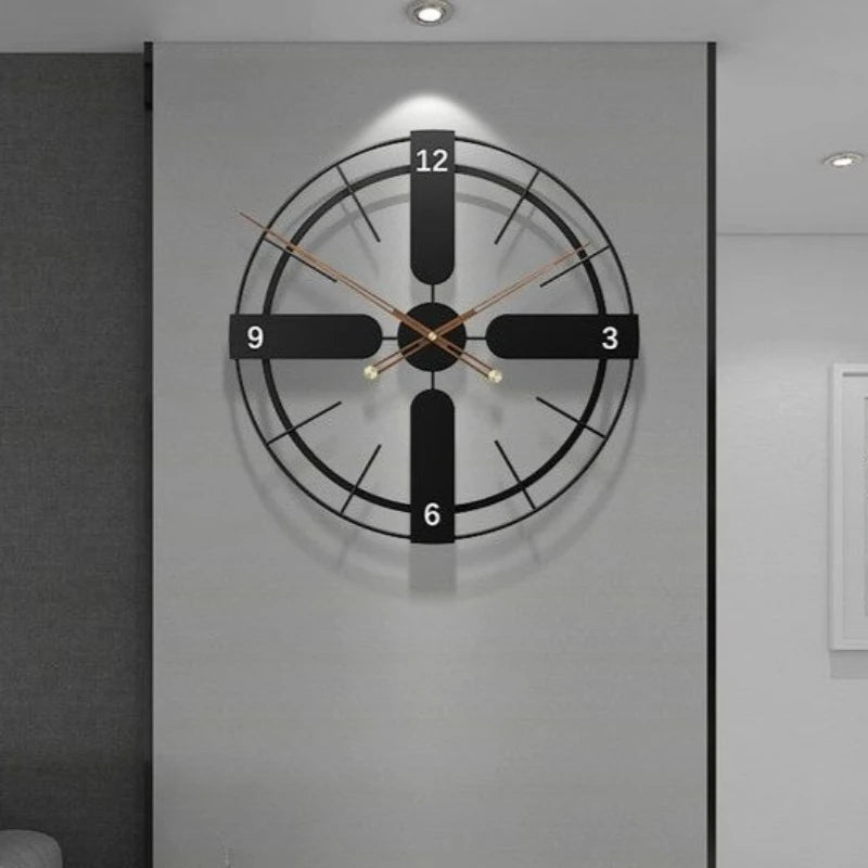 Nordic Luxury Large Silent Acrylic Wall Clock – Modern Decor Wall Clock Axl