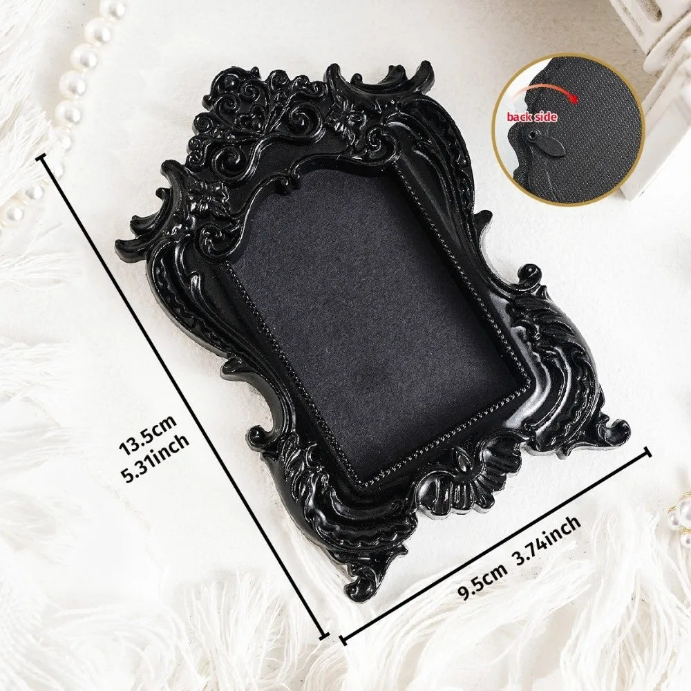 Resin Baroque Mini Picture Frames – Ornate Vintage Wall Décor Decorative Picture Frame Axl A56