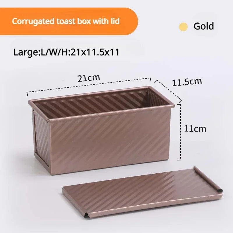 Oval Non-Stick Carbon Steel Cake & Bread Loaf Baking Pan Cake Baking Pan Axl Gold-A