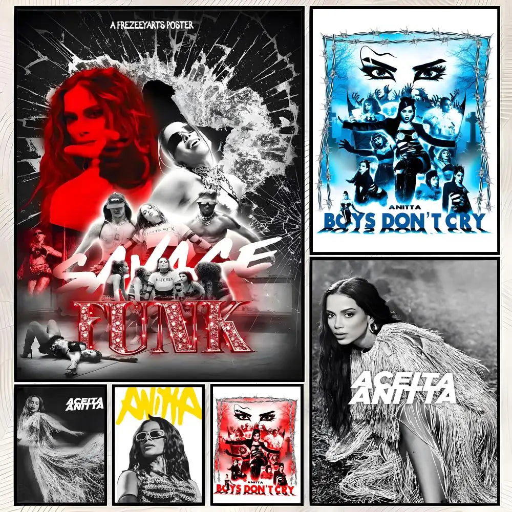 Anitta HD Self-Stick Wall Art Poster – Waterproof Home Decor Wall Art Poster Axl