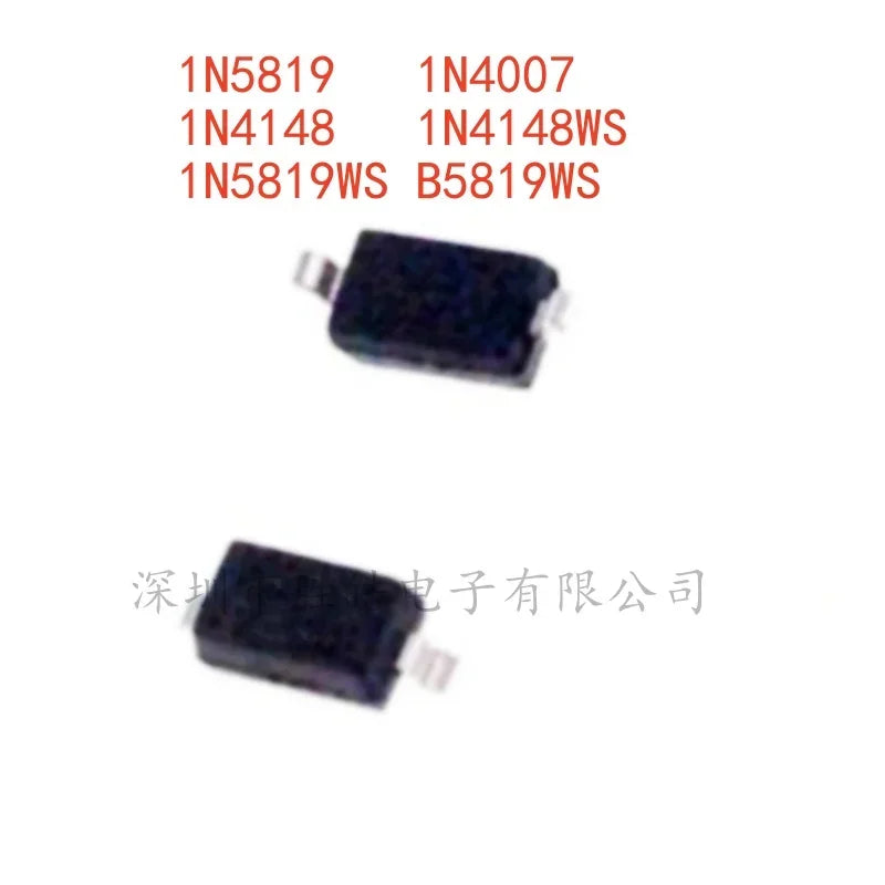 100 PCS SMD Diodes 0805 1206 SOD-123 SOD-323 Assortment Kit SMD Diode Kit Axl 1N5819 SOD-523