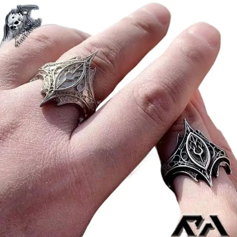 Vintage Gothic Open Ring – Unisex Irregular Pattern Jewelry Gothic Fashion Ring Axl