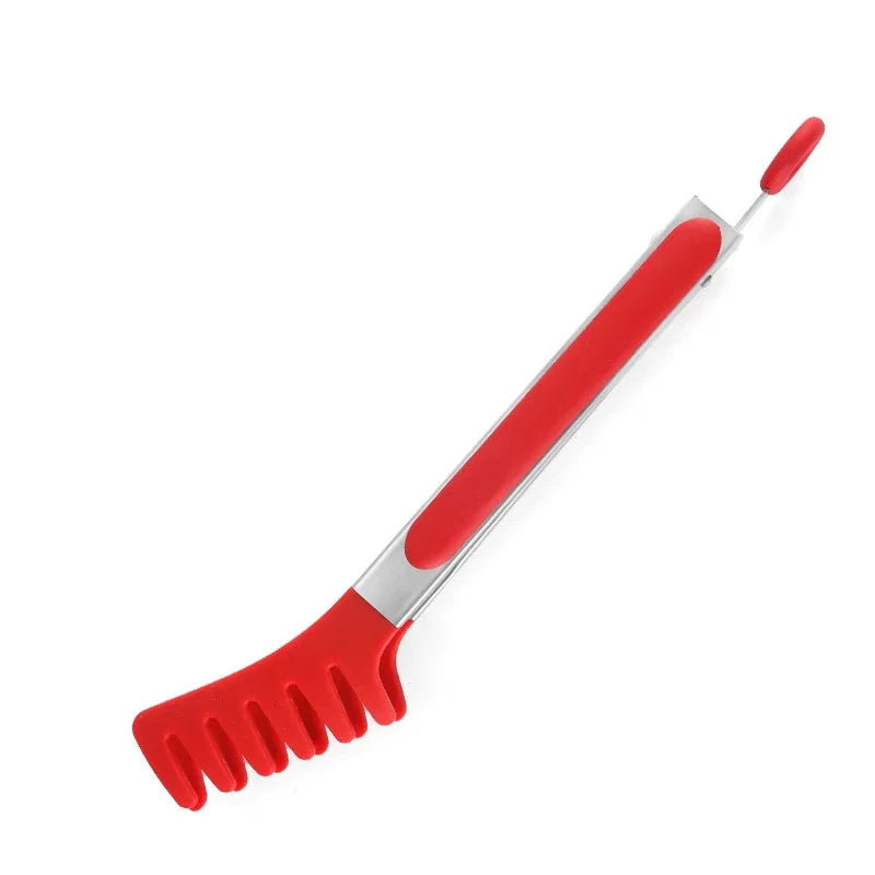Stainless Steel Silicone Food Tongs – Heat Resistant BBQ Kitchen Clip Kitchen Tongs Axl 9 inch-8652