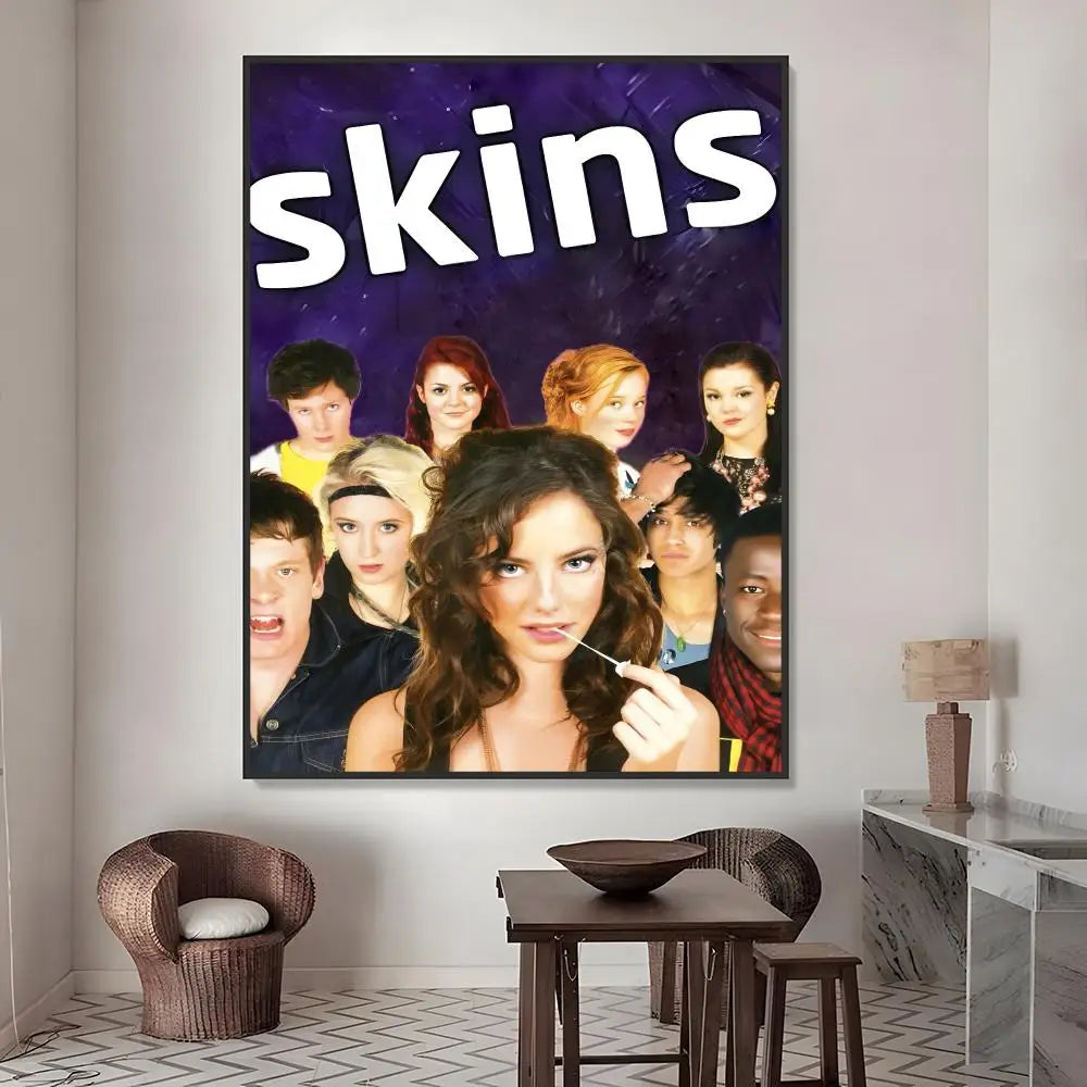 SKINS HD Waterproof Wall Stickers – Home Décor & Holiday Gift Wall Poster Stickers Axl White01 60X90cmNoframe