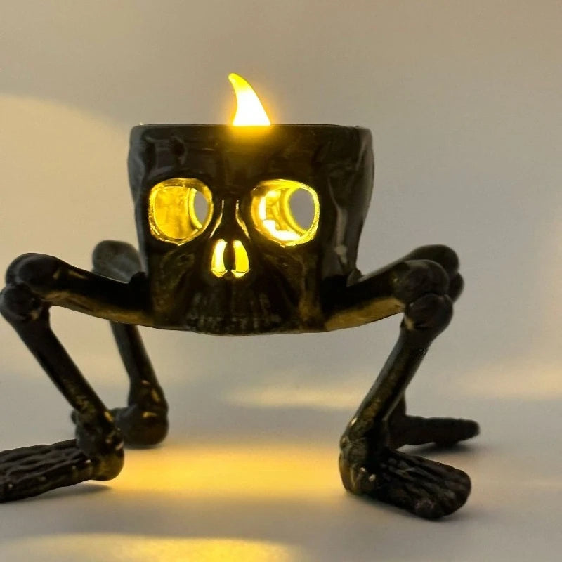 Modern Skull Night Light Figurine – Desktop Decor Ornament Decorative Night Light Axl