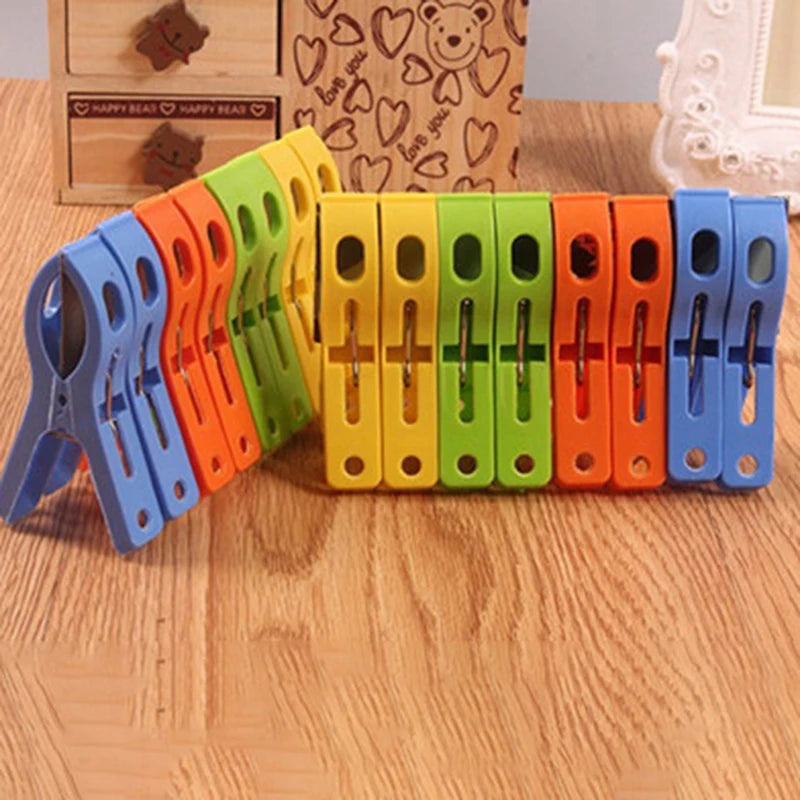 8-Pack Large Windproof Clothespins – Heavy-Duty Spring Clamps Clothespins Clamp Set Axl 8Pcs Random