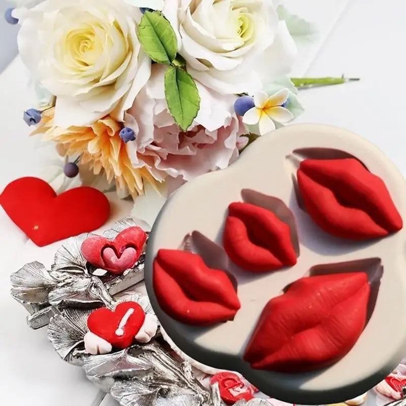 Lips Shape Silicone Fondant Mold – Cake Decorating Tool Silicone Fondant Mold Axl