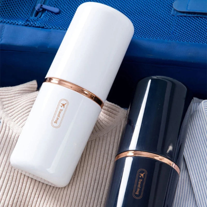 Travel Toothbrush & Toothpaste Holder Case – Portable Organizer Toothbrush Travel Case Axl