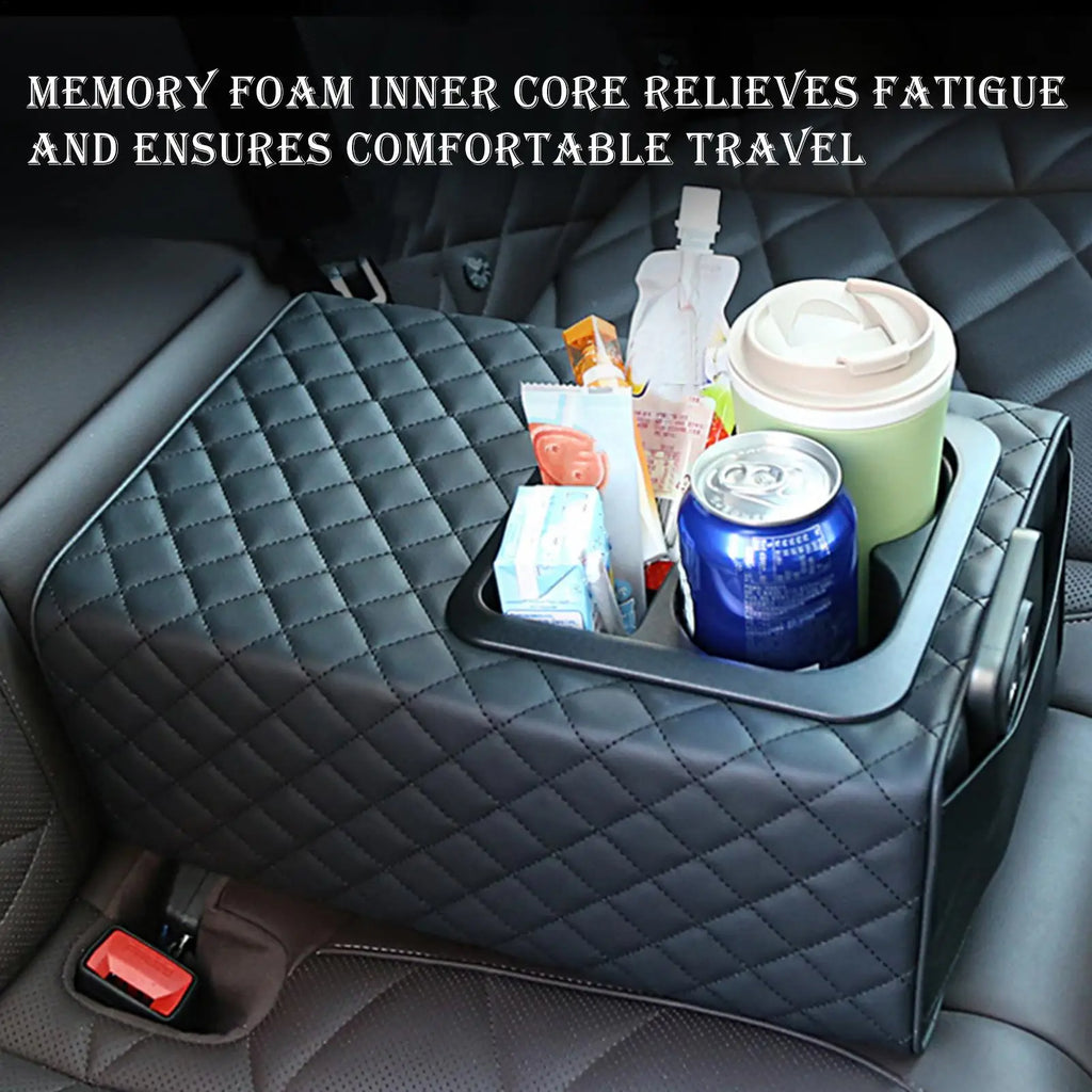 Universal Rear Car Console Cup Holder & Armrest Organizer Car Console Organizer Axl