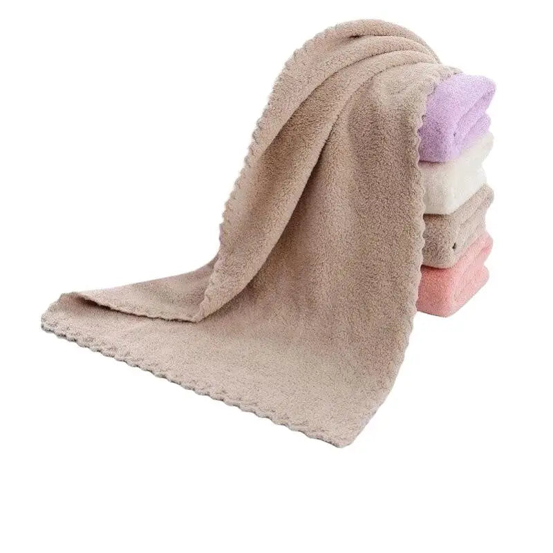 Coral Fleece Bath Towel – Ultra Absorbent & Lint-Free Coral Fleece Towel Axl