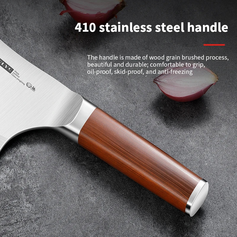 PLYS Heavy-Duty Bone Chopper Knife – Stainless Steel Butcher Axe Butcher Cleaver Knife Axl