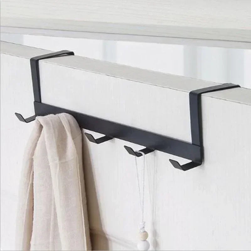 Over-Door Wrought Iron Hook – No-Drill Storage Rack Over-Door Hook Axl