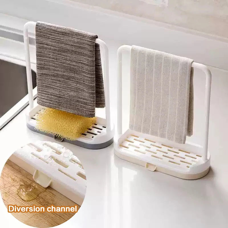 Dishcloth Drainer Rack – Kitchen Countertop Towel Holder Kitchen Towel Rack Axl