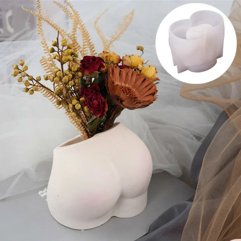 Butt Vase & Pen Holder Silicone Mold – DIY Epoxy Resin Kit Resin Craft Mold Axl