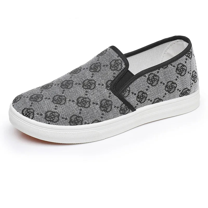 Women's Canvas Slip-On Loafers – Lightweight Flat Shoes Women's Loafers Axl