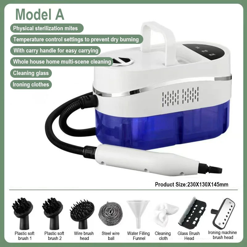 BALASHOV 2500W Handheld Steam Cleaner – Home, Car & Kitchen Handheld Steam Cleaner Axl