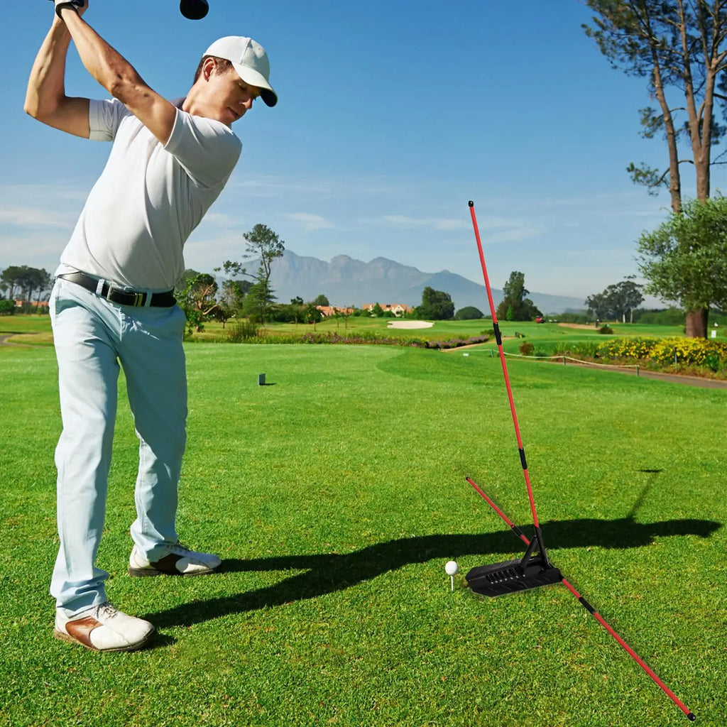 Golf Alignment Stick Holder – Portable Swing Training Aid Golf Swing Trainer Axl