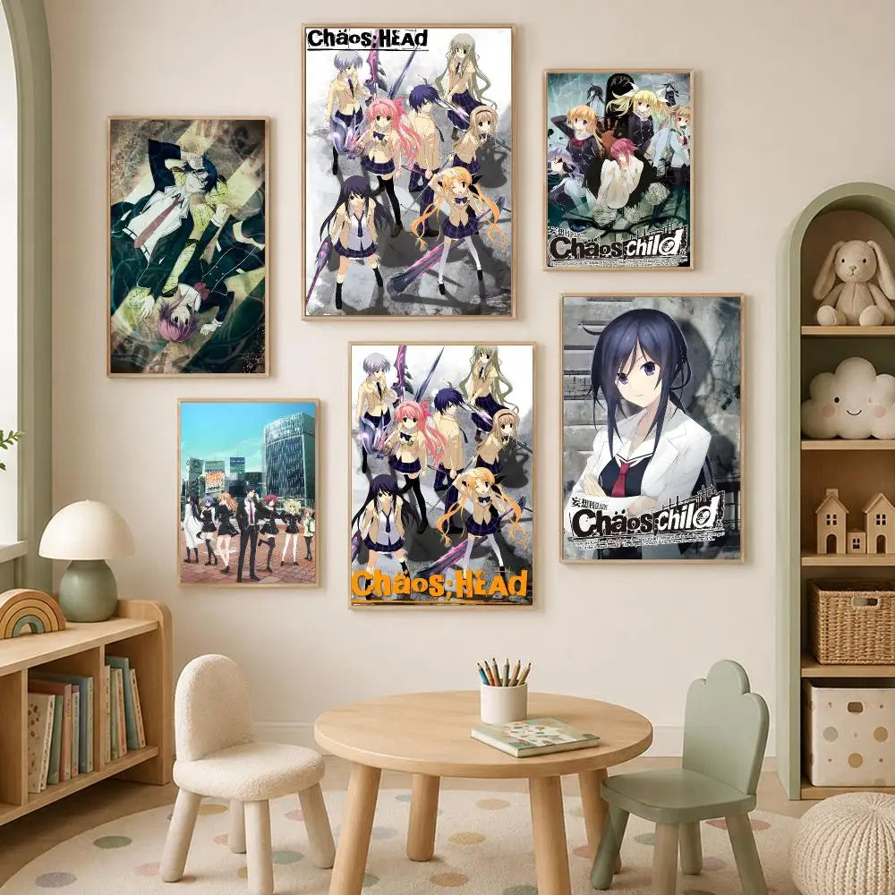 Chaos;Head Anime Self-Stick HD Wall Poster – Waterproof Anime Wall Poster Axl