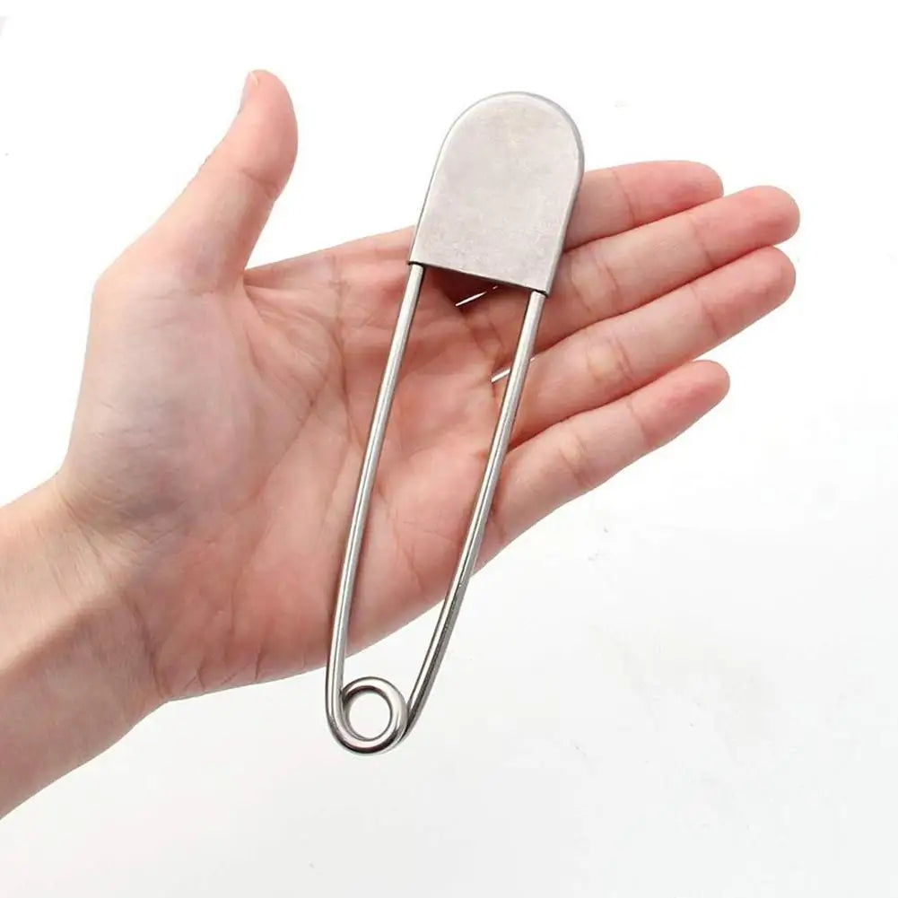 Large Stainless Steel Safety Pins 12.8cm – DIY Sewing & Laundry Sewing Safety Pins Axl