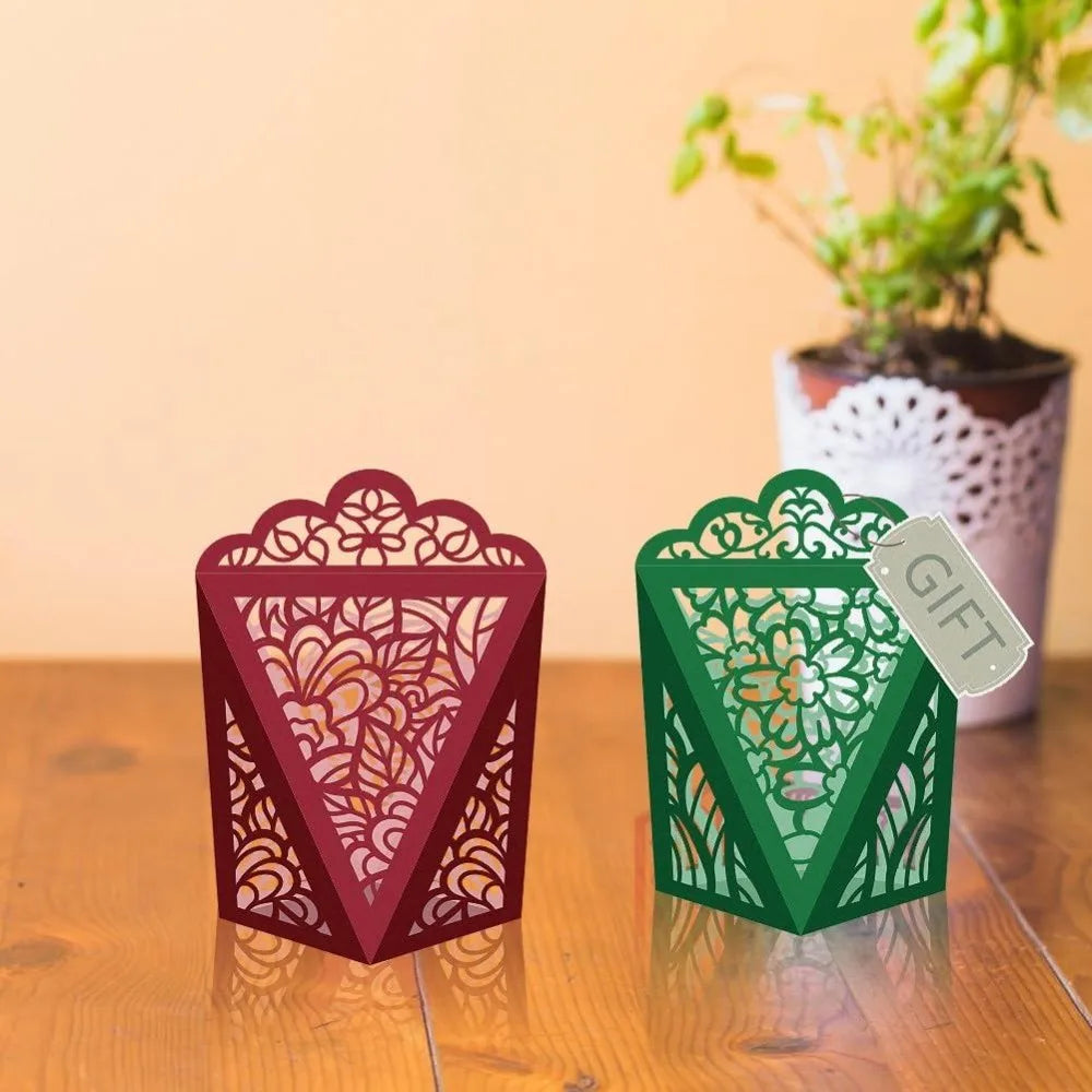 Hollow Gift Box Metal Cutting Dies – DIY Card Making Set of 2 Craft Cutting Dies Axl