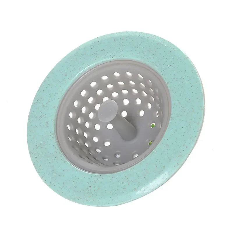 Silicone Sink Hair Filter – Anti-Clog Drain Strainer Cover Drain Hair Strainer Axl Green-1pcs