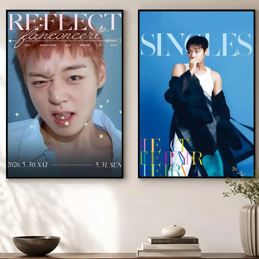 Park Ji-Hoon HD Self-Adhesive Wall Poster | Waterproof Decor Decorative Wall Poster Axl