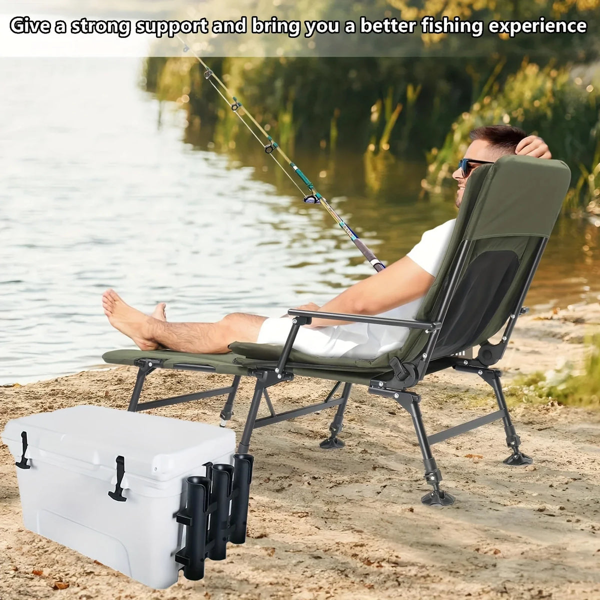 Wall-Mounted Fishing Rod Holders with Tube Connectors – 2 Pack Fishing Rod Holder Axl