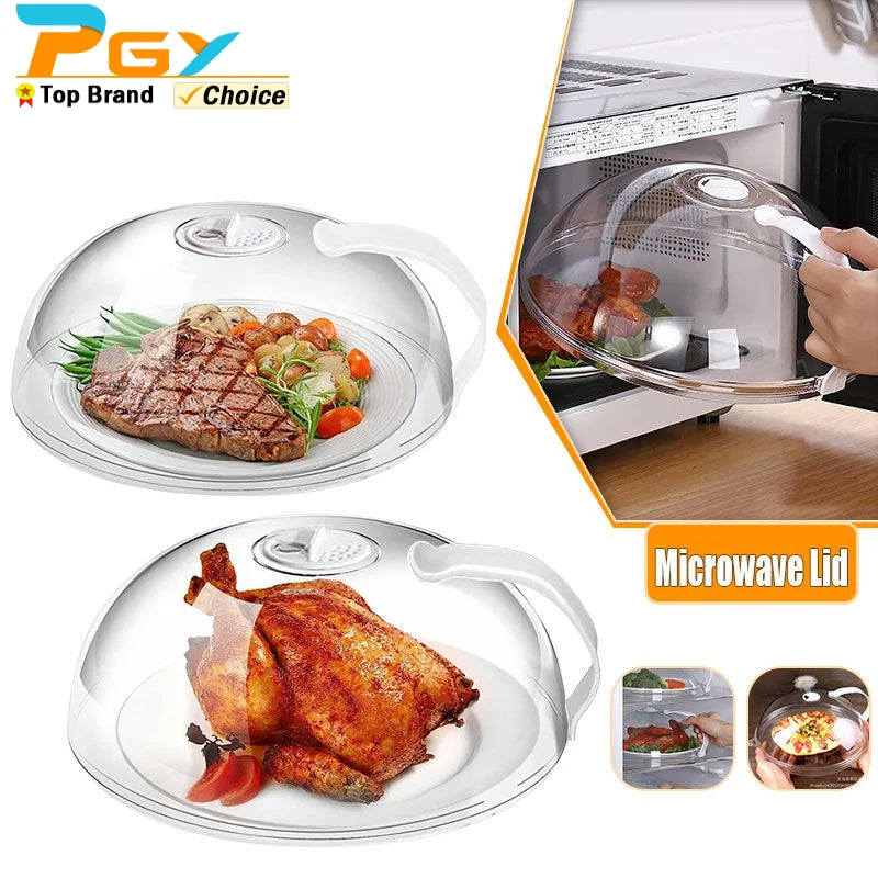 Large BPA-Free Microwave Splatter Cover with Adjustable Vents Microwave Splatter Cover Axl