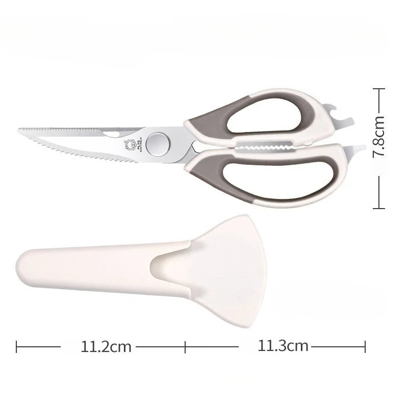 Detachable Kitchen Shears – Stainless Steel Scissors & Cover Kitchen Shears Axl Ivory