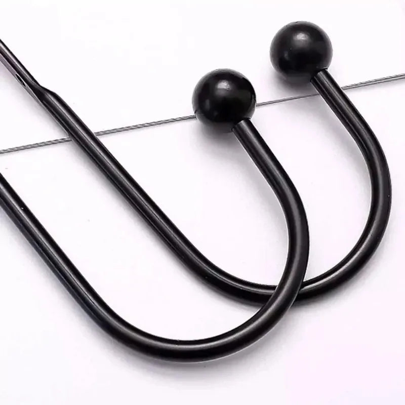 Retro U-Shaped Wall Hooks Set of 2 – Curtain Holdback with Screw Curtain Holdback Hooks Axl