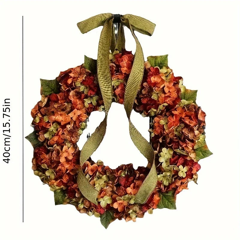 40cm Handmade Autumn Wreath – Front Door & Wall Décor Decorative Wreath Axl