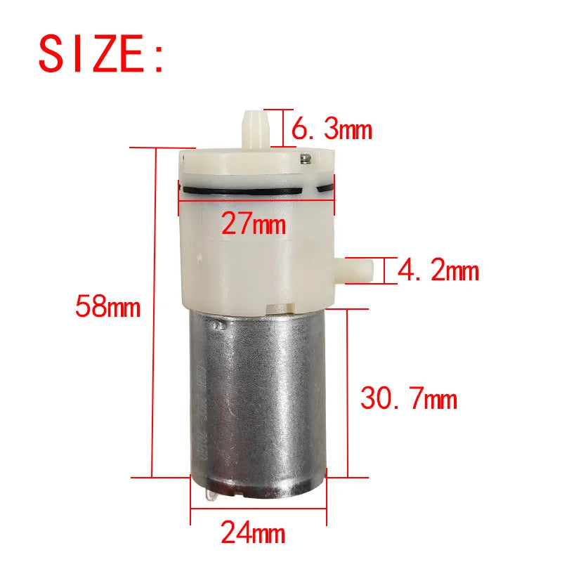 370 Mini Electric Micro Air Pump Motor – 3.7V 6V 12V Micro Air Pump Motor Axl