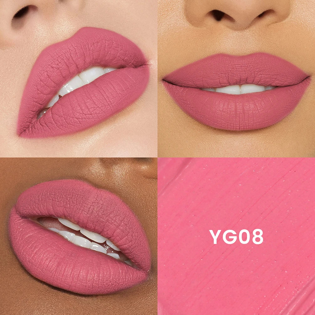 Vegan Matte Lip Gloss – Long-Lasting Hydrating Lipstick Matte Lip Gloss Axl
