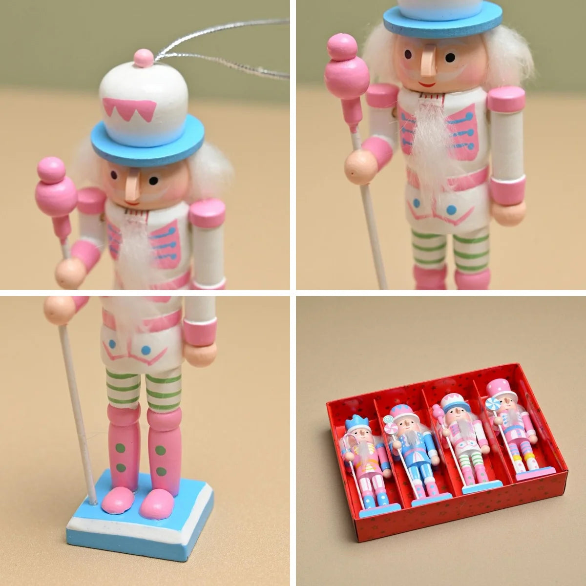 Nutcracker Soldier Christmas Tree Ornament – Candy Color Christmas Ornament Axl