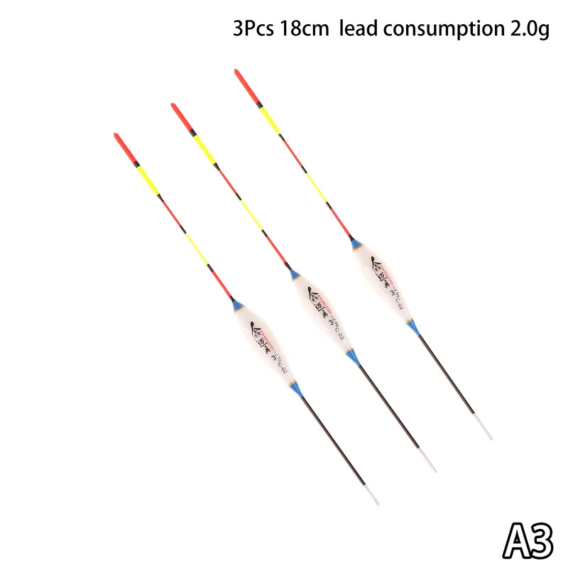 3-Pack High Sensitivity Fishing Floats – Plastic Bobbers Set Fishing Floats Axl A3