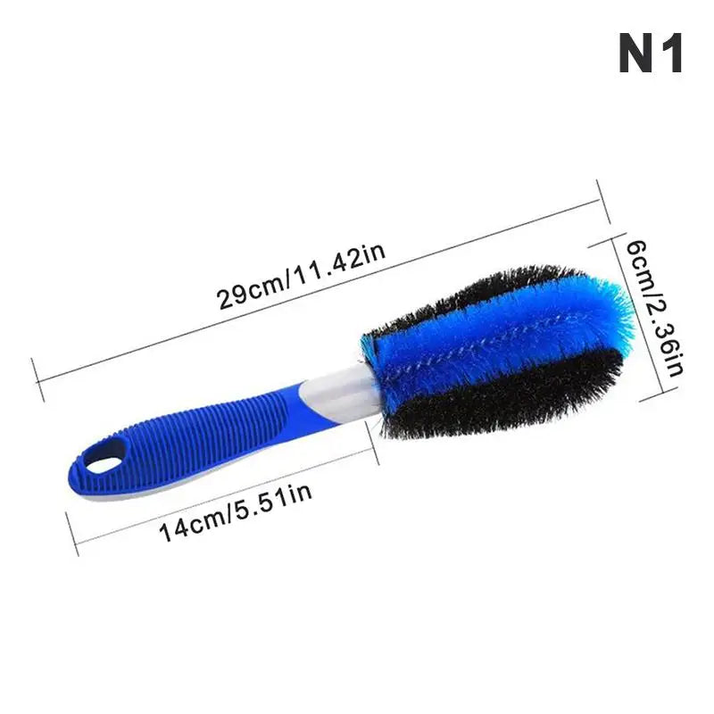 Car Tire & Wheel Cleaning Brush – Soft Bristle Auto Detailer Auto Detailing Brush Axl N1