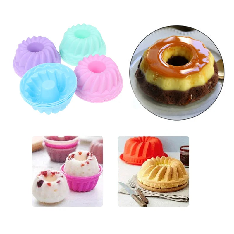 12-Piece Silicone Baking Molds – Cupcake, Muffin & Donut Set Silicone Baking Molds Axl