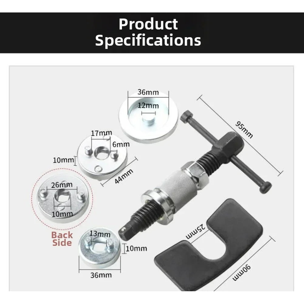Brake Piston Rewind Tool Kit – 3/5pc Caliper Separator Set Brake Caliper Tool Axl
