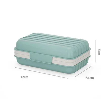 Soap Dish with Lid – Travel Plastic Soap Box, Keeps Soap Dry Soap Dish Axl 2pcs Lightgreen